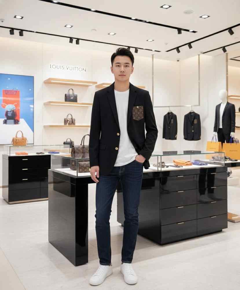 Louis Vuitton Paris Black Premium Quality Blazer