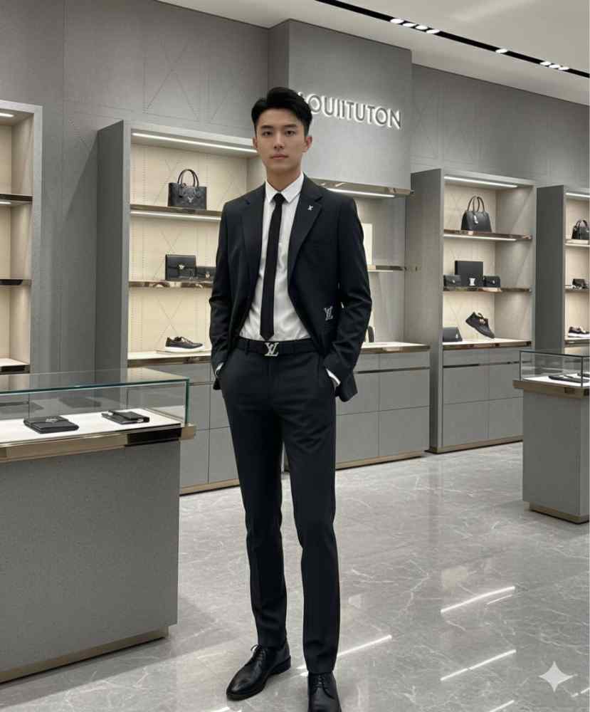 Louis Vuitton Black Premium Tuxedo Suit