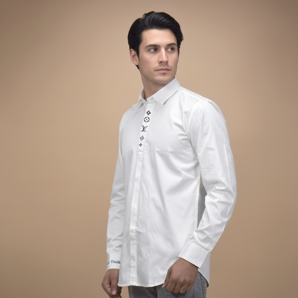 Louis Vuitton Monogram White Cotton Shirt