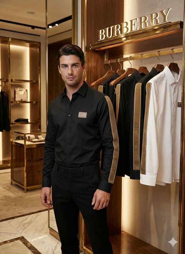 Burberry Black Premium Quality Shirt