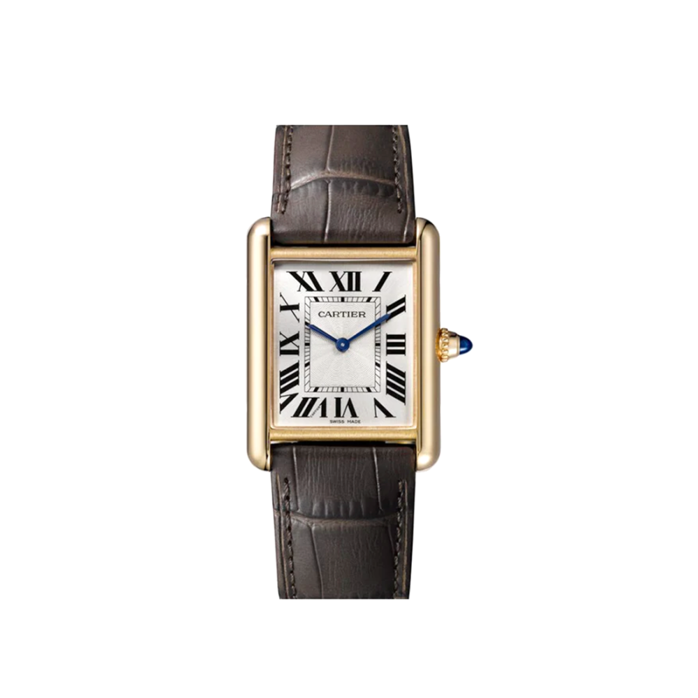 Cartier Tank Louis Cartier, 18k Yellow Gold, Leather Strap Watch W1529856