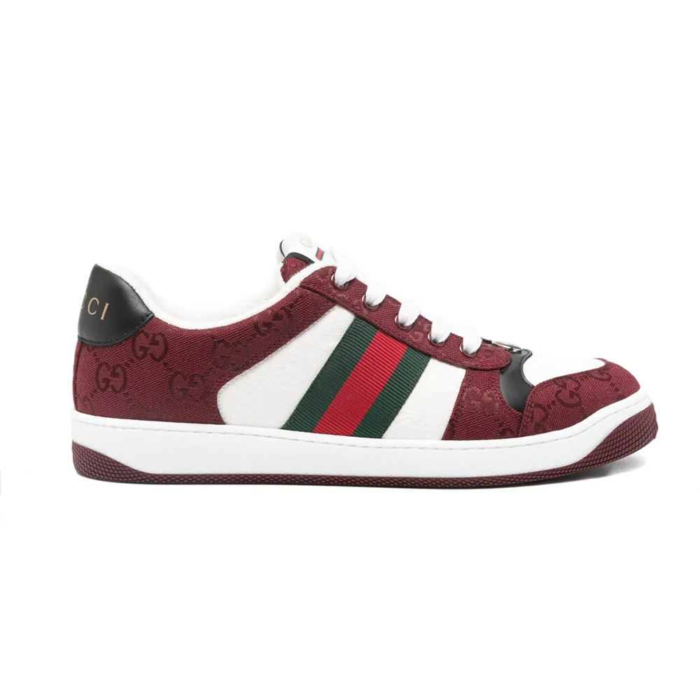 Gucci Red Screener GG Sneakers