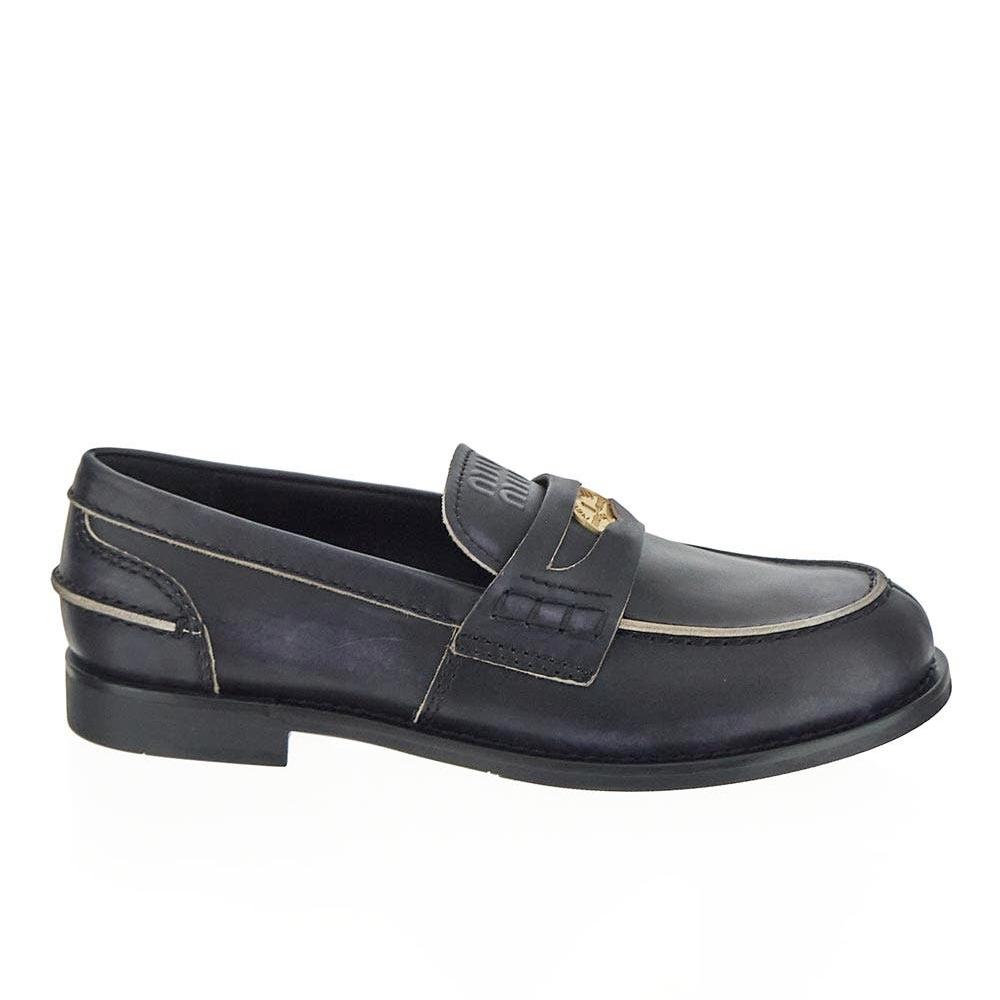 Miu Miu Black Penny Premium quality-Loafer