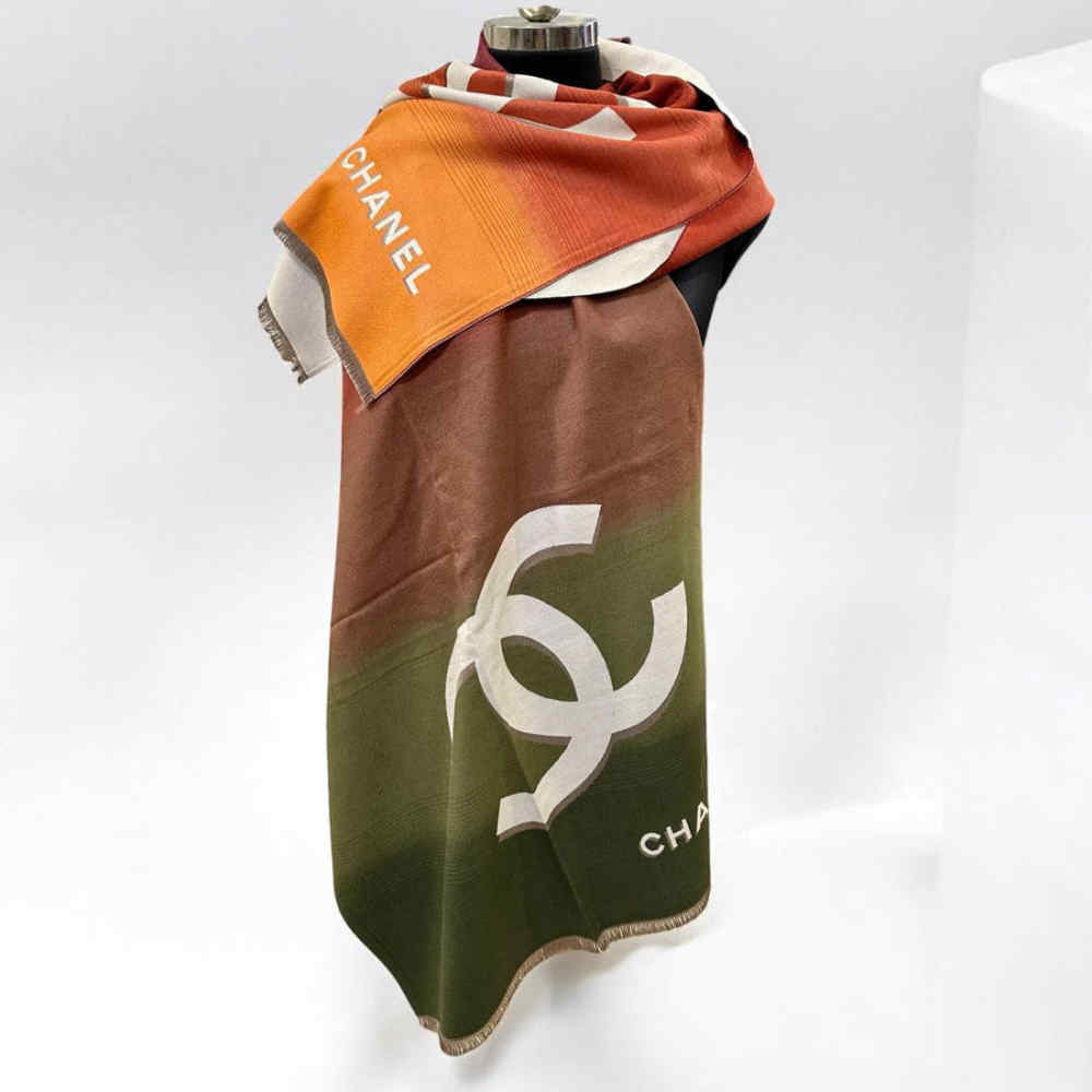 Chanel Multicolor Semi Wollen Stole