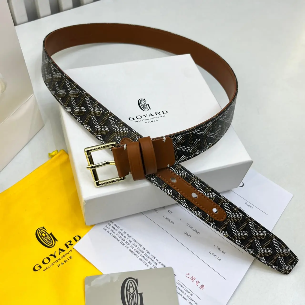 Goyard Brown Premium Quality Belt