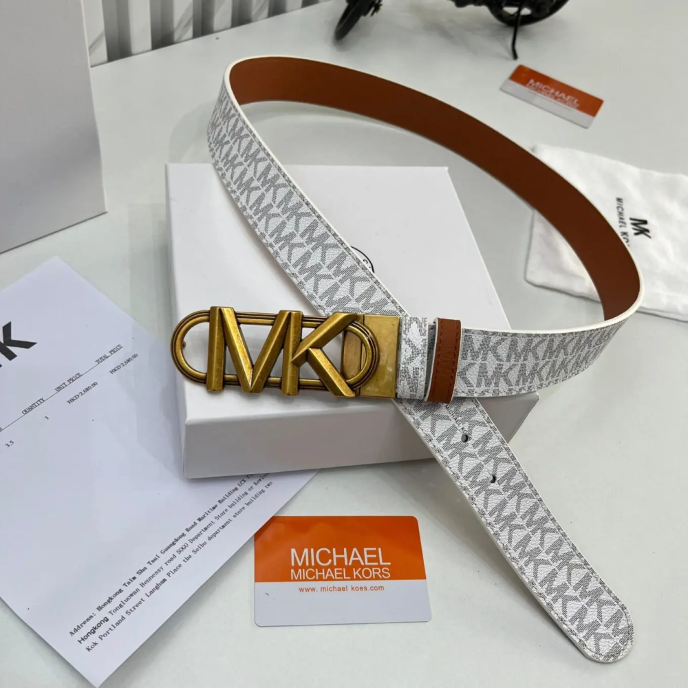 Michael Kors White Premium Quality Belt