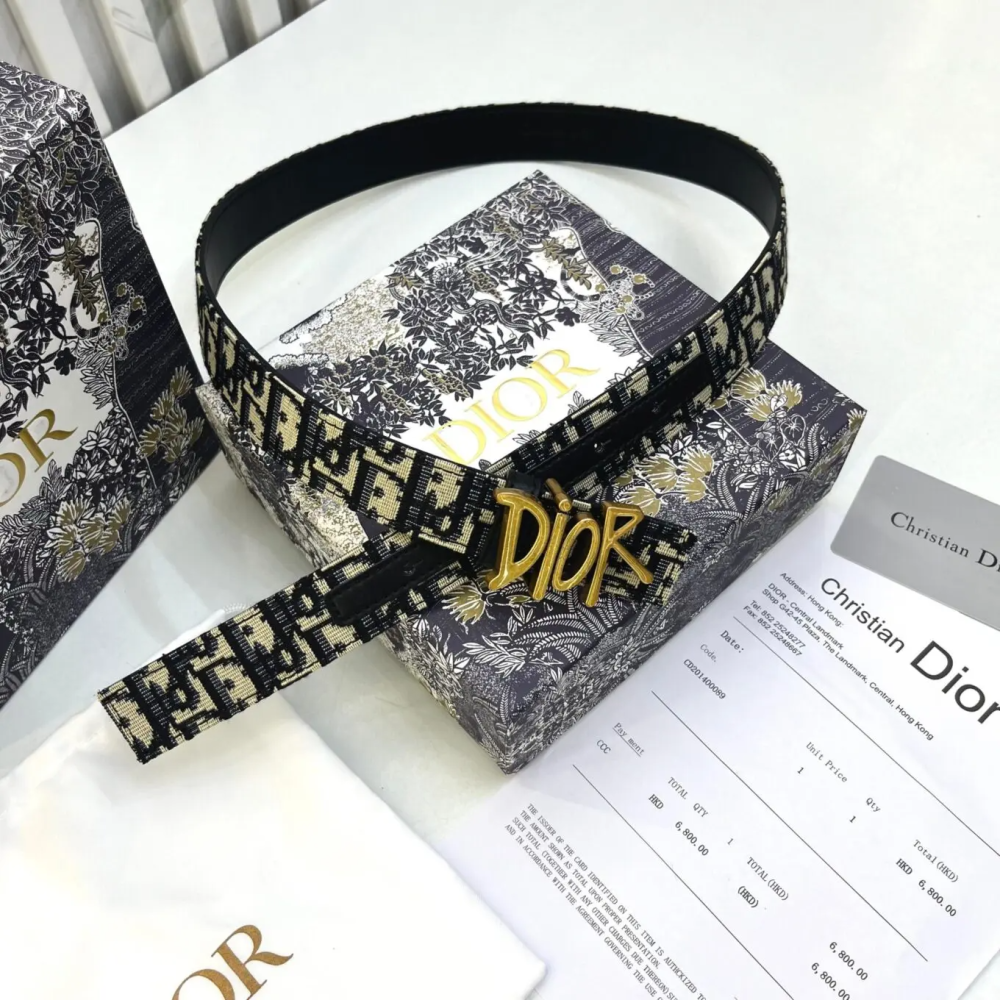 Dior Black Premium Quality Belt