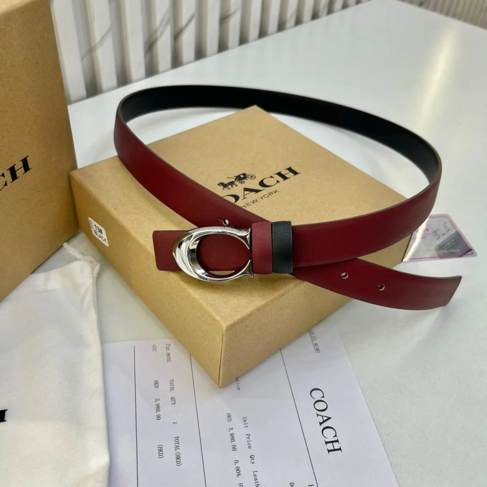 Coach Wine Premium Quality Belt