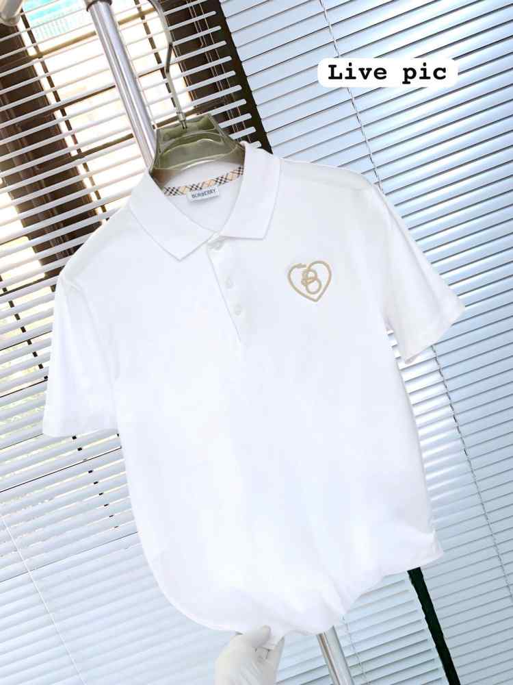 Burberry White Premium Exclusive Polo T-shirt