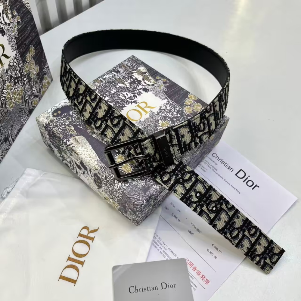 Dior Oblique Jacquard Belt