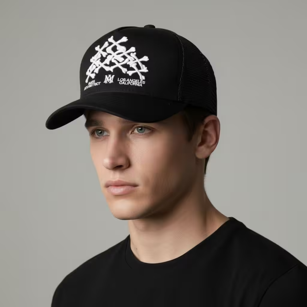 Amiri M.A. Embroided Black Premium Cap