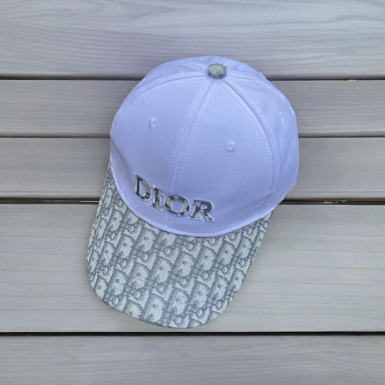 Dior Oblique & White Cotton Baseball Cap