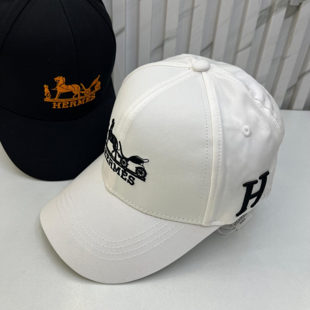 Hermès Logo Baseball Cap