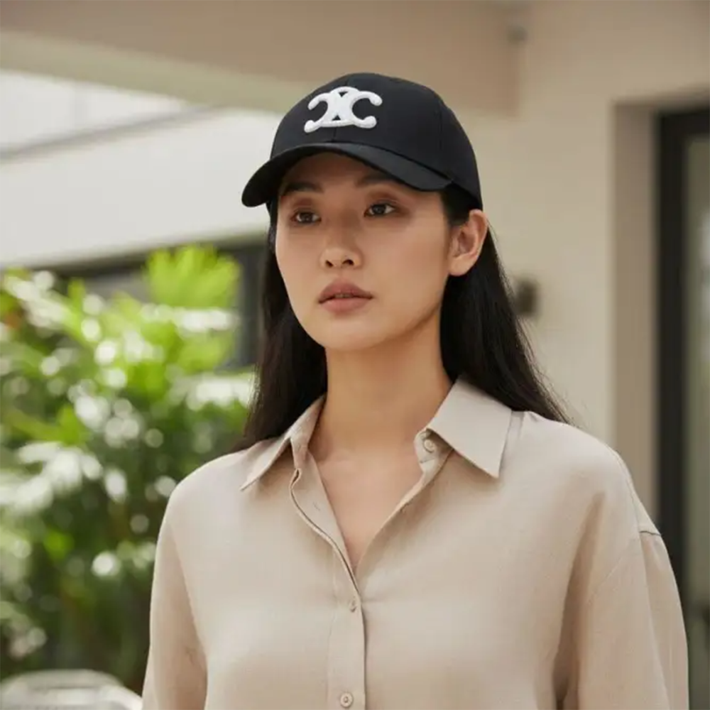 Celine Monogram Black Premium Cashmere Caps