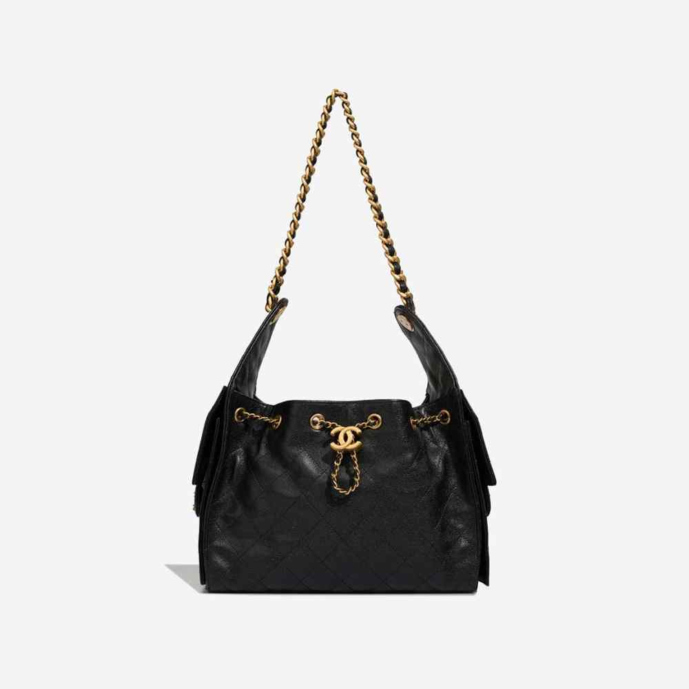 Chanel Maxi Black Iconic Shoulder Bag