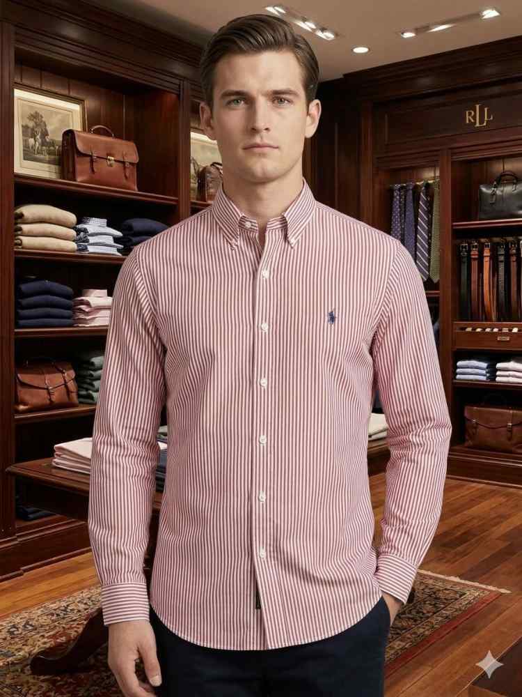 Ralph Lauren Pink Premium Quality Cotton Shirt