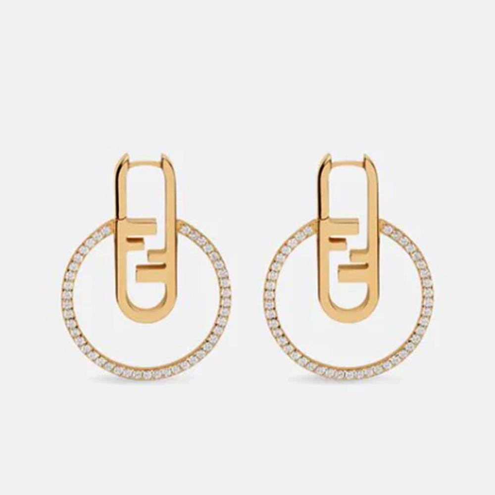 Fendi O’Lock Hoop Earrings