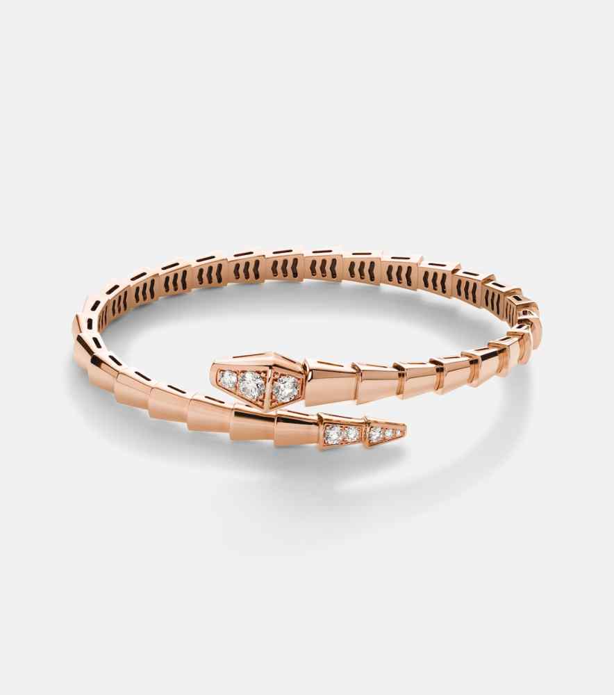 Bvlgari Rose/Golden Serpenti Viper Bracelet
