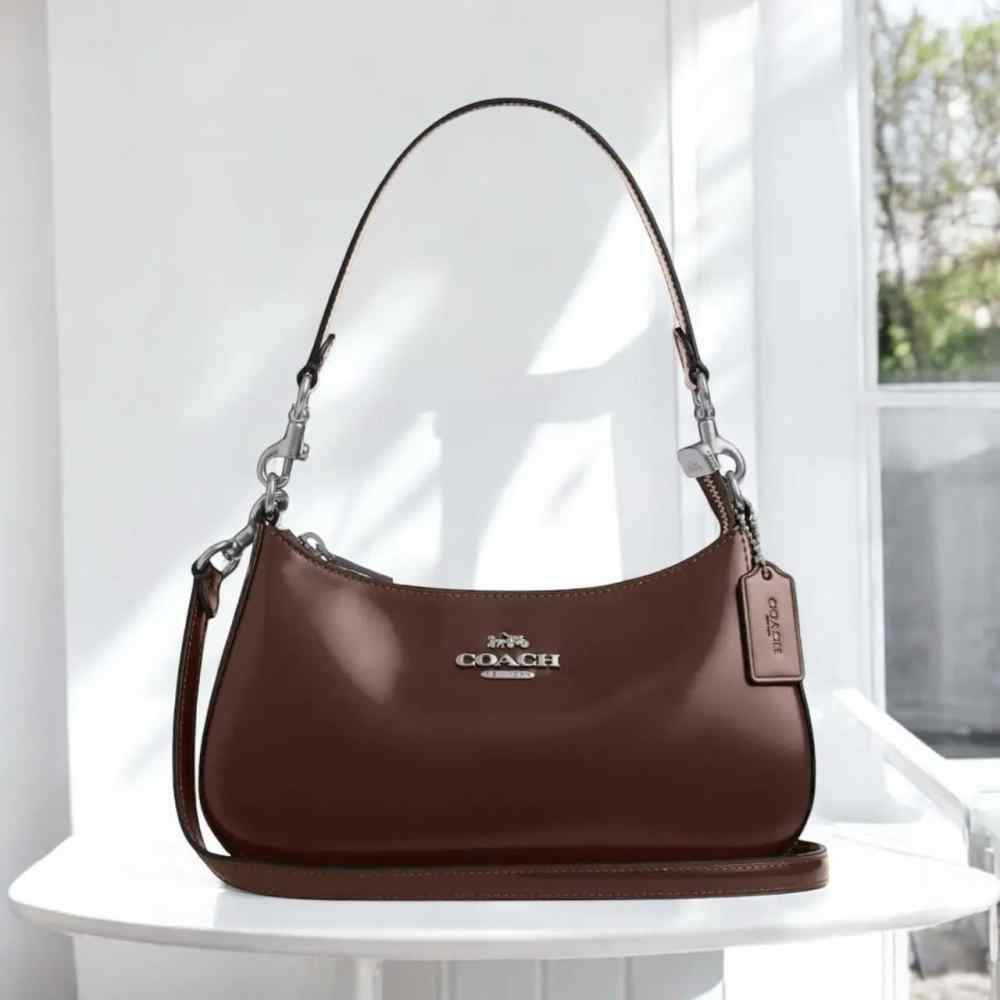 Coach Teri Novelty Brown Shoulder Bag