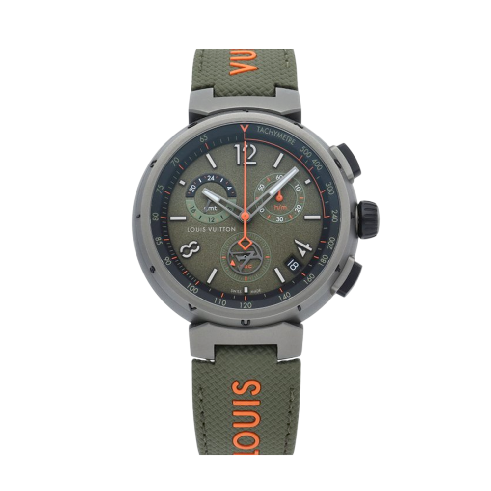 Louis Vuitton Tambour Outdoor Chronograph GMT Urban Jungle – QA154Z – Men's Watch