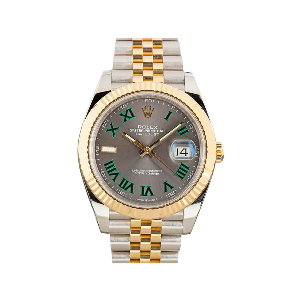 Rolex Datejust 41 126233 Wimbledon Dial Jubilee Bracelet Women Watch