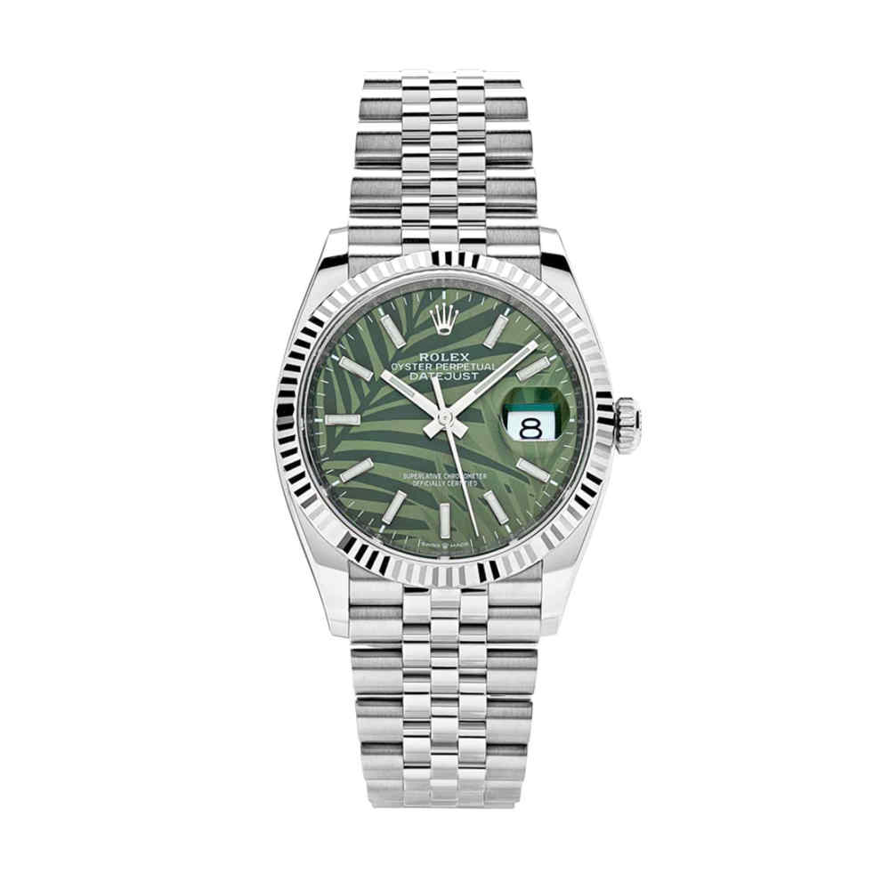 Rolex Datejust 36 126234 Stainless Steel Olive Green Dial Watch