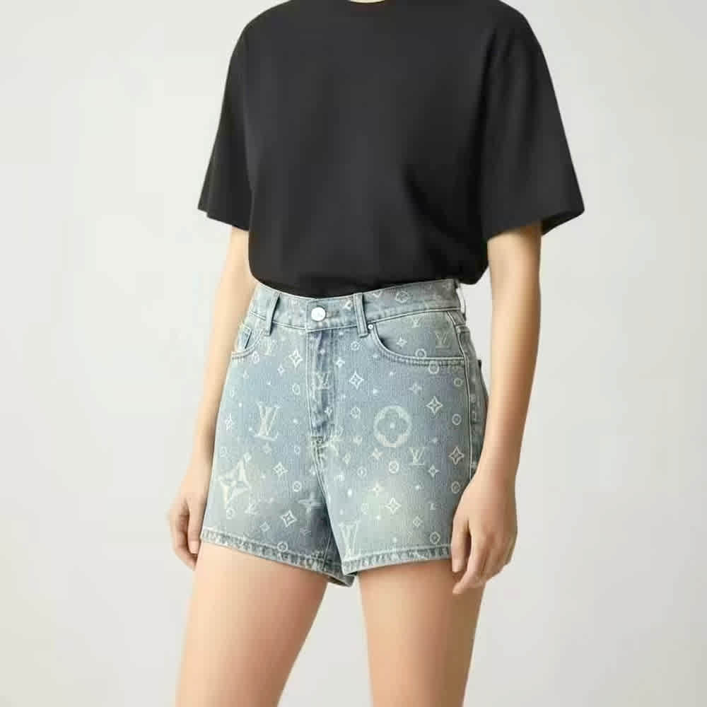 Louis Vuitton Monogram Denim Shorts