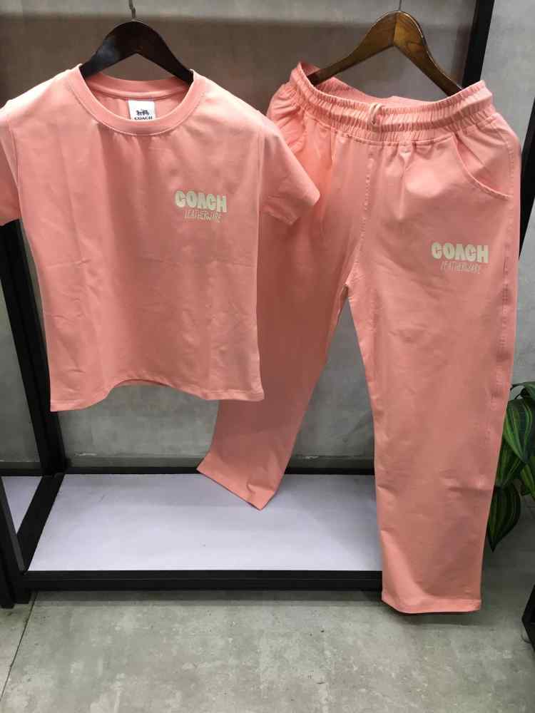 Coach Pink Premium Quality Co-ord Set