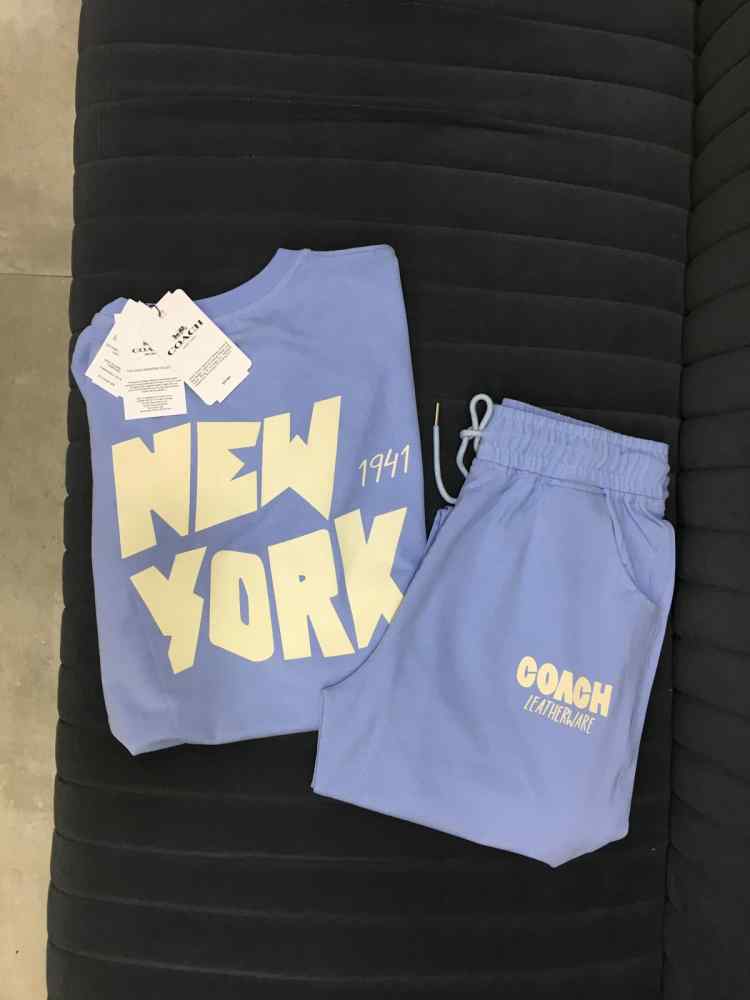 Coach Sky Blue Premium Quality Co-ord Set
