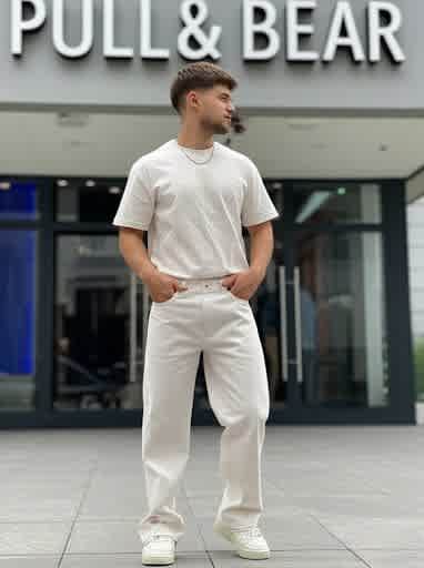 Pull & Bear White Premium Quality Jeans