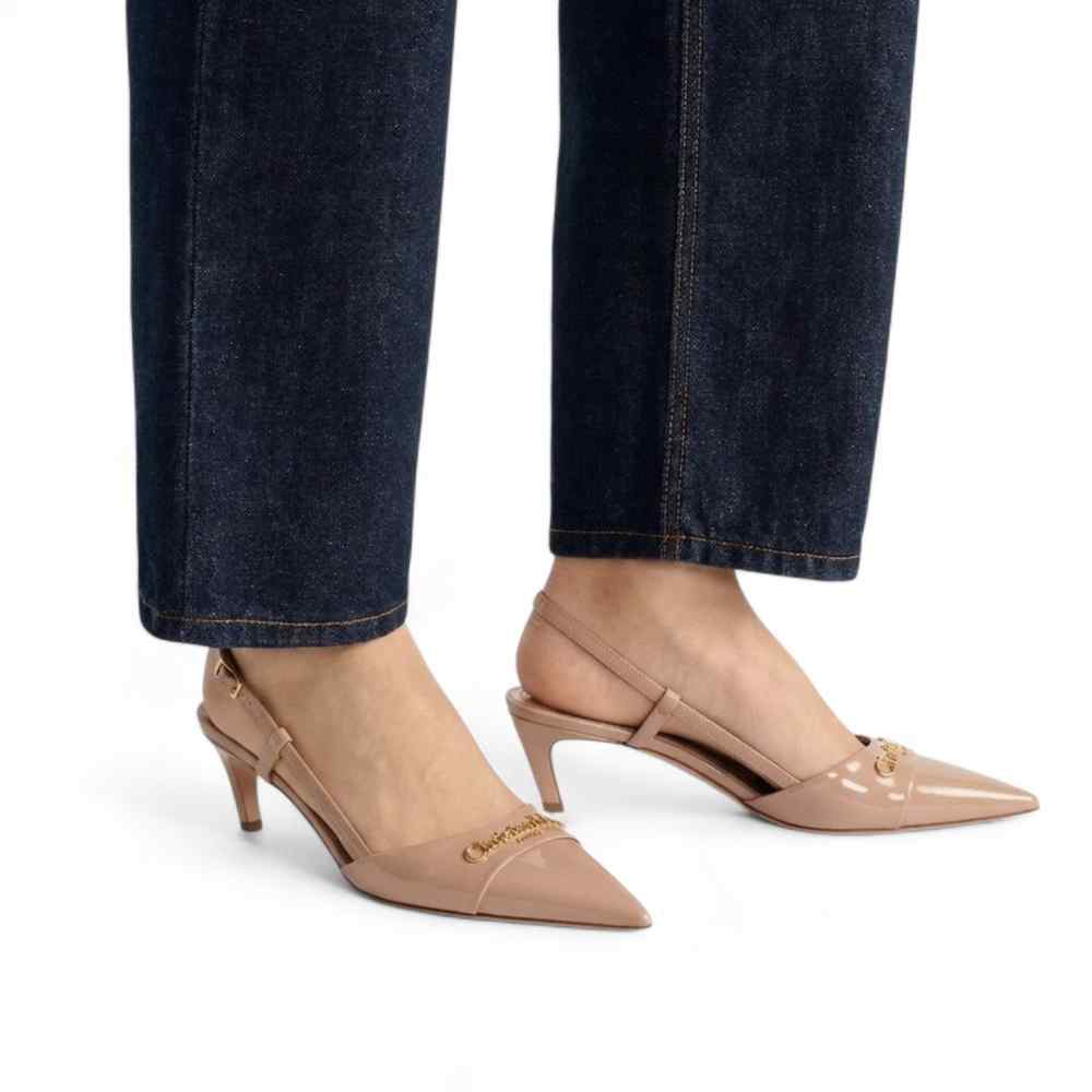 Christian Dior Peach Premium Quality Heels Sandals