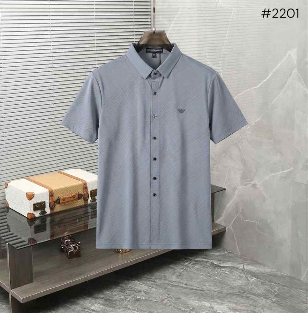 Emporio Armani Grey Premium Quality Short Sleeve Shirt