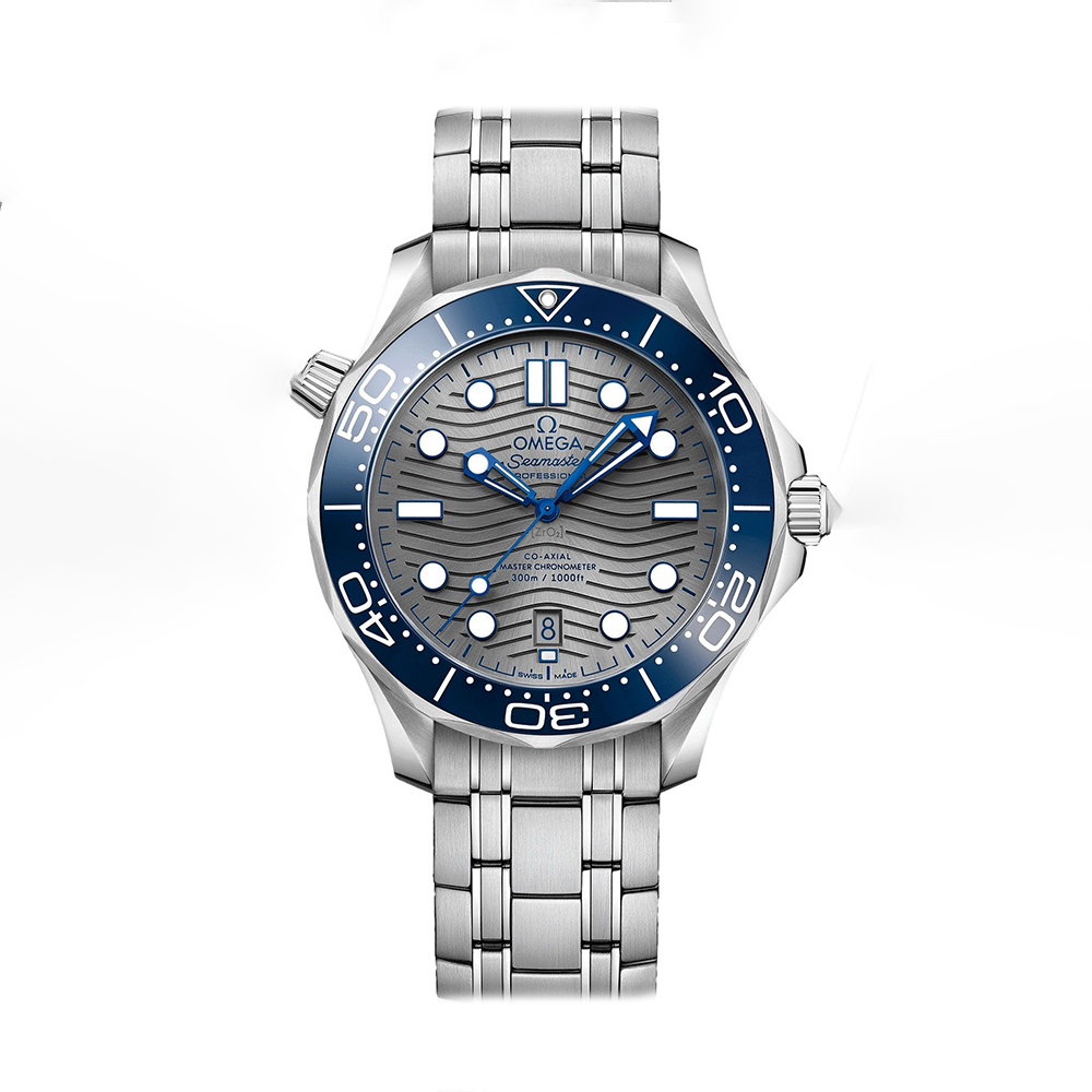 Omega Seamaster Diver 300M Co-Axial Master Chronometer Grey Dial Watch 210.30.42.20.06.001