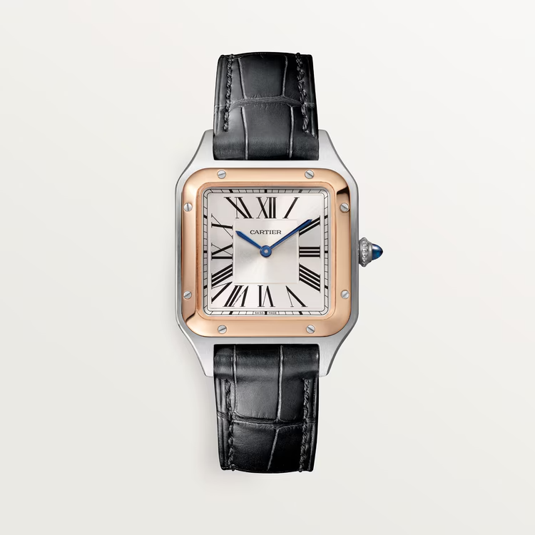 Cartier Santos 100 18k Rose Gold Automatic Watch W20107X7