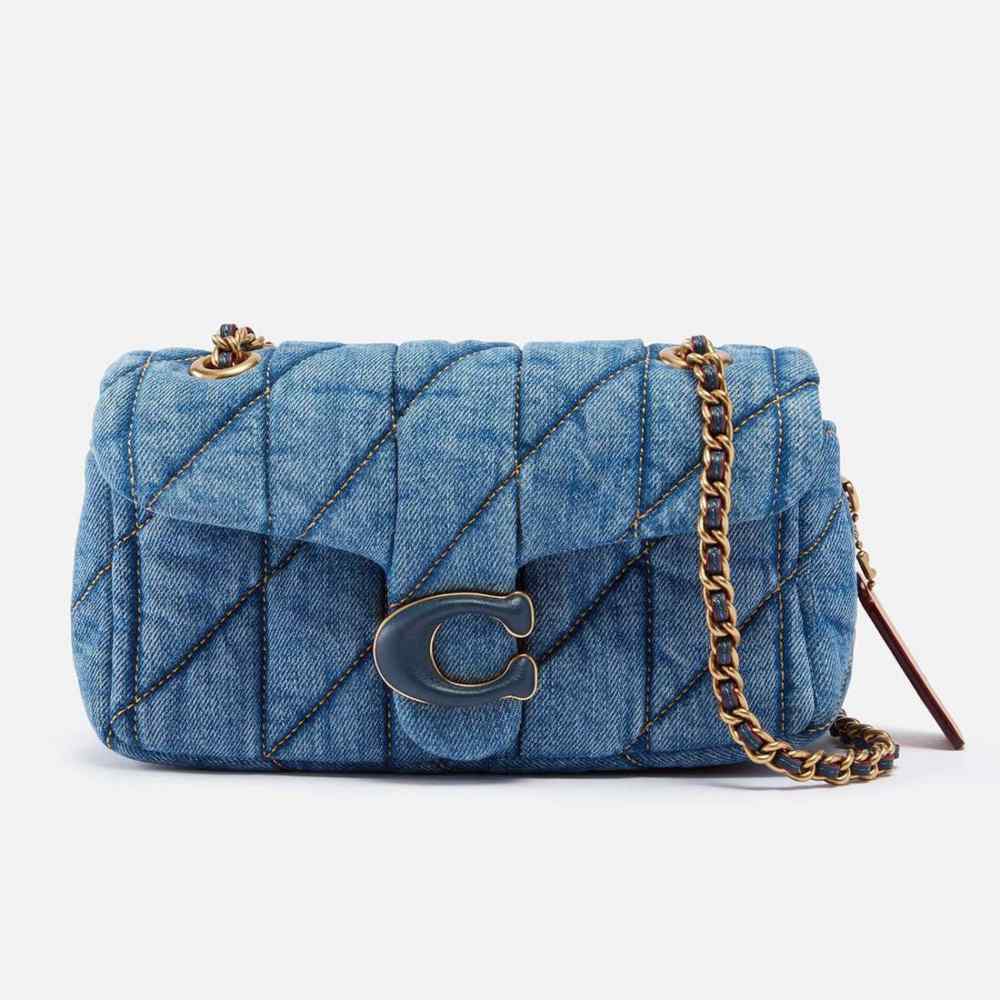 Coach Tabby Quilted Denim Shoulder Bag