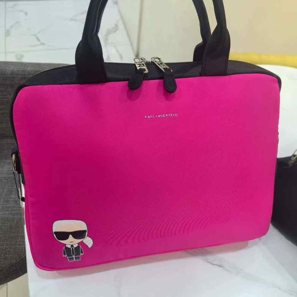 Karl Lagerfeld Ikonik Pink Laptop Bag