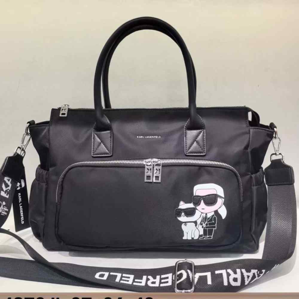 Karl Lagerfeld Ikonik Regular Black Duffle Bag