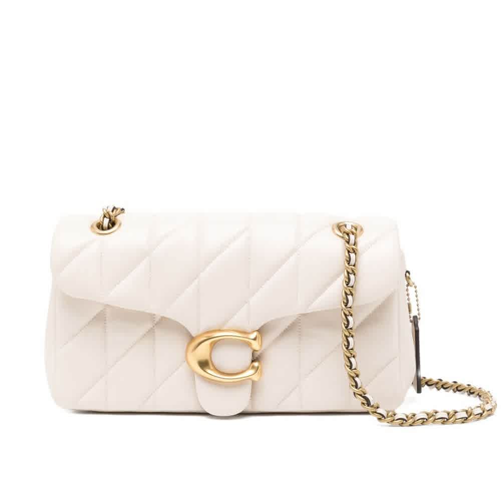 Coach Tabby 26 Quilted White Sling Bag