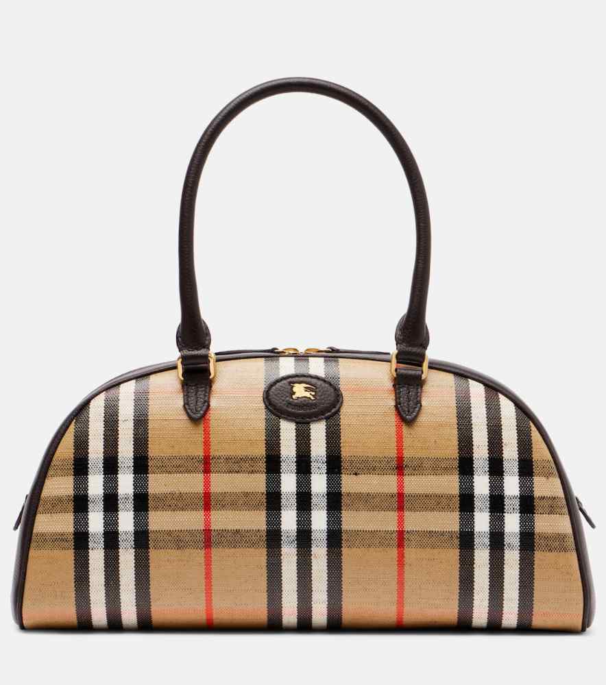 Burberry Bowling Vintage Check Black Handbag