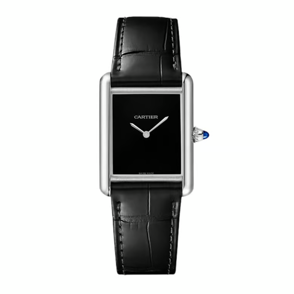 Cartier Tank Must de Cartier Black Dial Watch WSTA0108