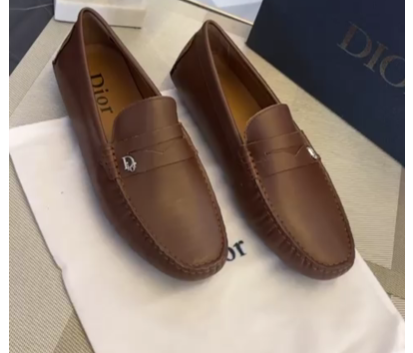 Dior Brown Premium Quality Loafers
