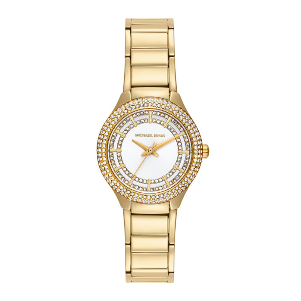 Michael Kors Mini Sylvia Pavé Gold-Tone Watch MK4941