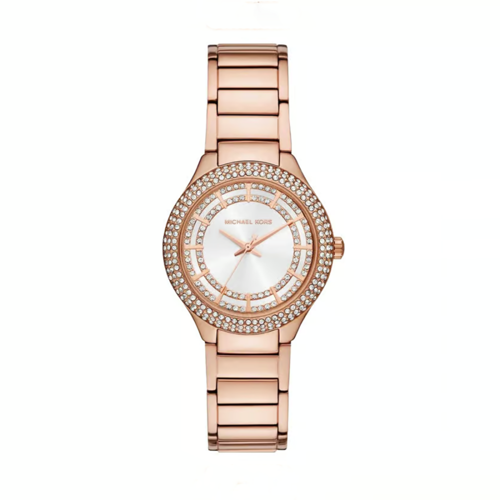 Michael Kors Camille Three-Hand Rose Gold-Tone Watch MK4800