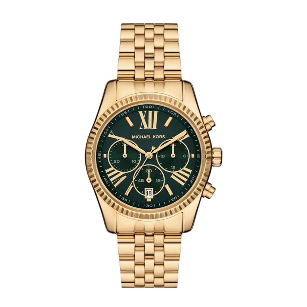 Michael Kors Lexington Gold-Tone Chronograph Watch MK7600