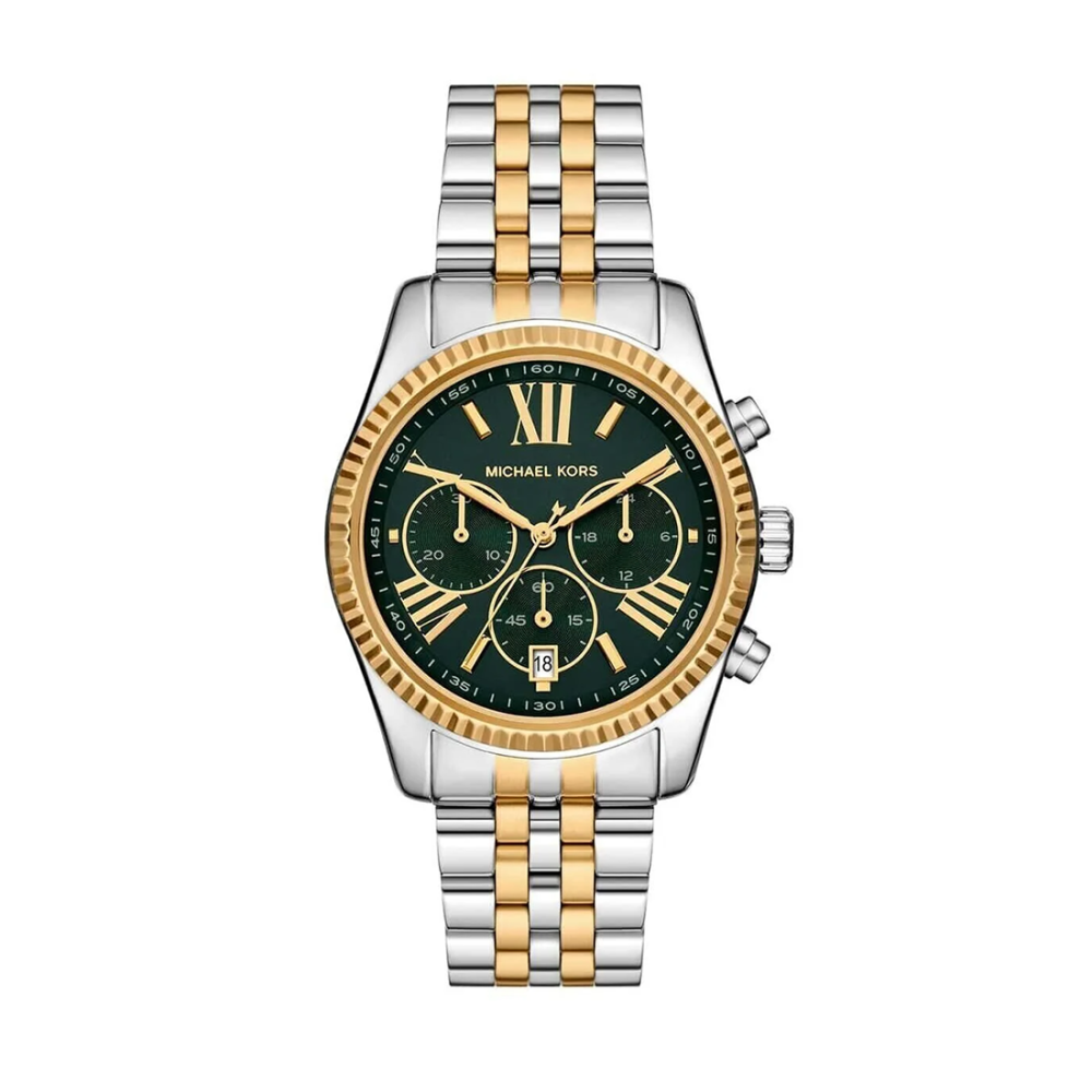 Michael Kors Lexington Chronograph Two-Tone Watch MK7303