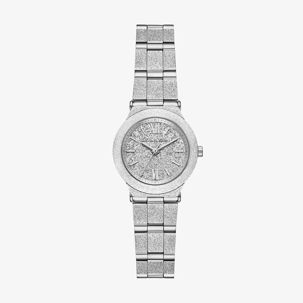 Michael Kors Petite Billie Frosted Silver-Tone Watch MK7555