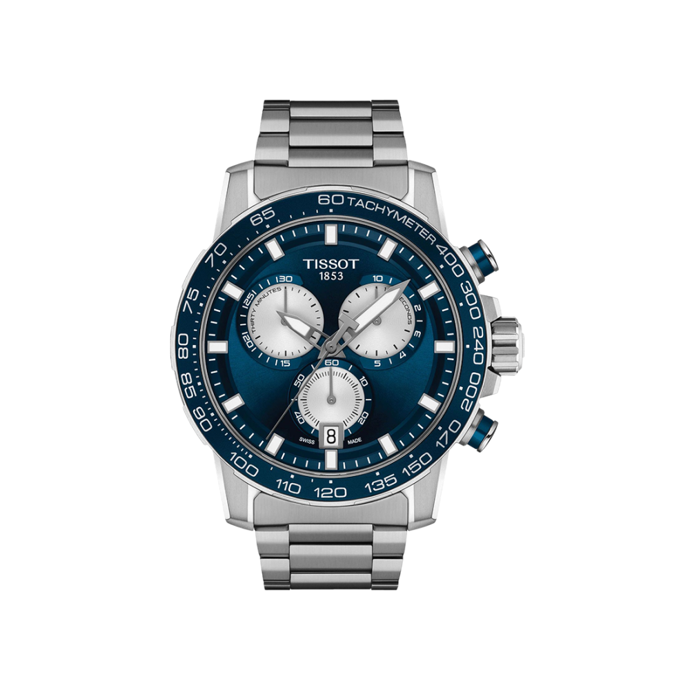 Tissot Supersport Chrono Blue Dial Silver Strap Watch T125.617.11.041.00