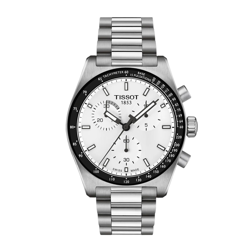 Tissot PR516 Quartz Chronograph White Dial Watch T149.417.11.011.00