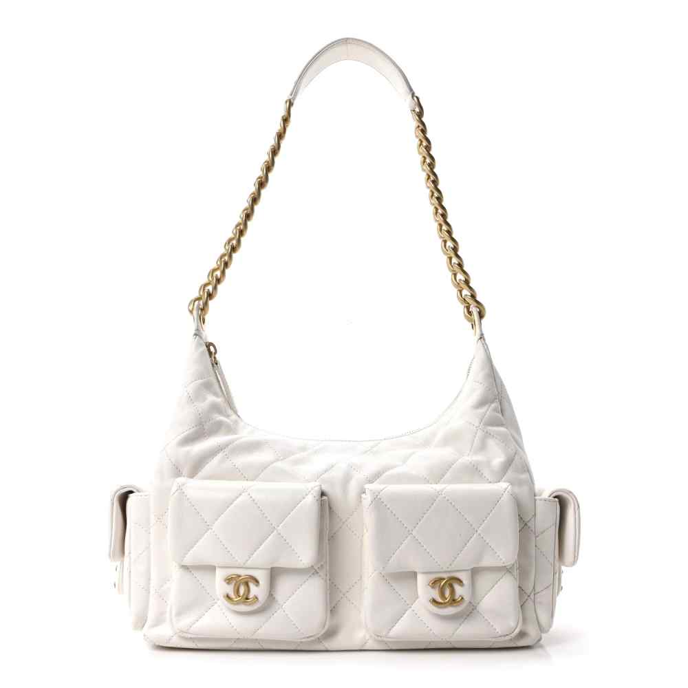 Chanel 25C White Premium Shoulder Bag