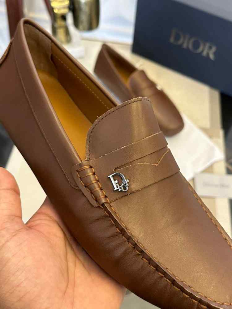 Dior Brown Premium Quality Loafers
